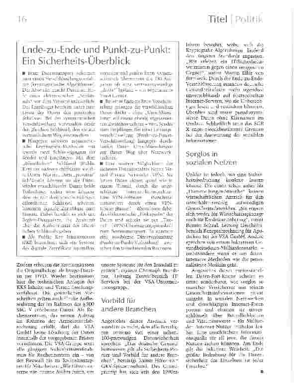 Vorschauseite 3: Verschlüsselt, getunnelt, abhörsicher