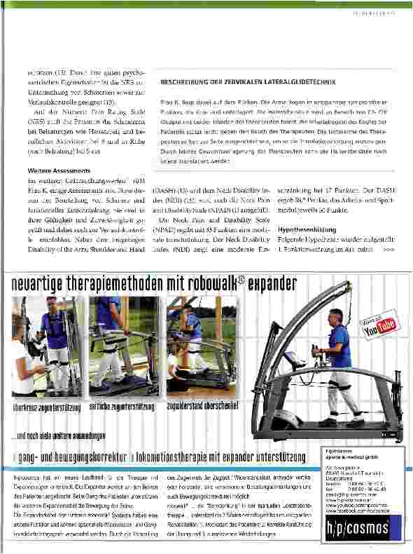 Vorschauseite 4: Behandlung von Nackenund Ellenbogenschmerz des dominanten Arms mit zervikalen Lateral-glidetechniken und neurodynamischen Slidern