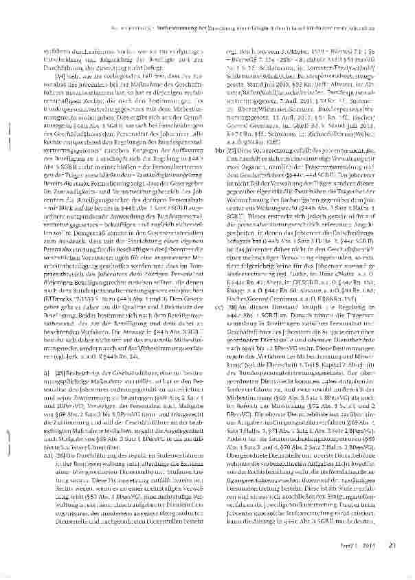 Vorschauseite 4: Mitbestimmung bei Zuweisung einer Tätigkeit durch Geschäftsführer eines Jobcenters