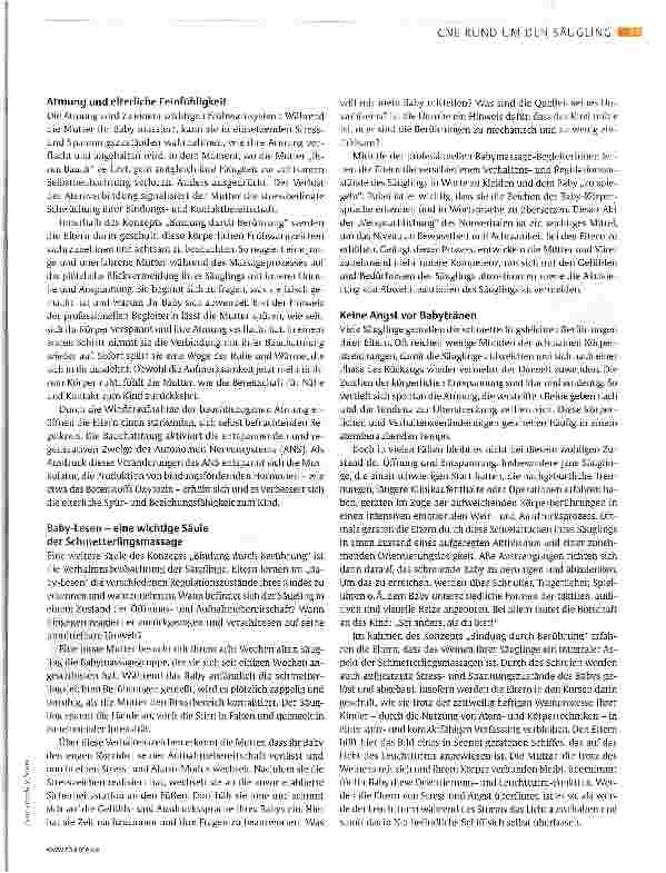 Vorschauseite 3: Bindung durch Berührung