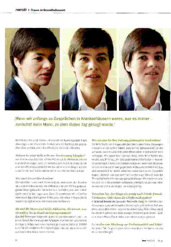 Vorschauseite 2: Britta Kröncke Notarztvermittlerin der Nation