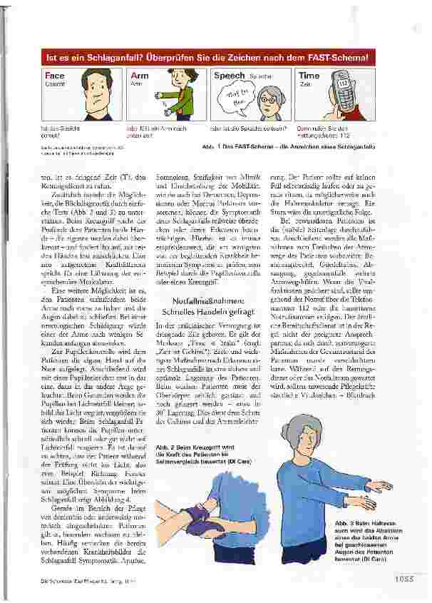 Vorschauseite 4: SCHLAGANFALL- EIN DRINGENDER NOTFALL!