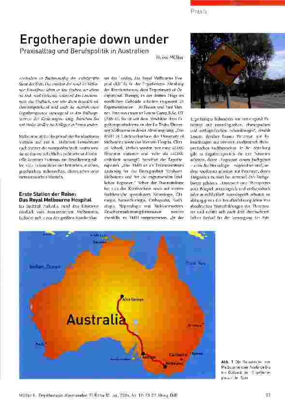 Vorschauseite 1: Ergotherapie down under