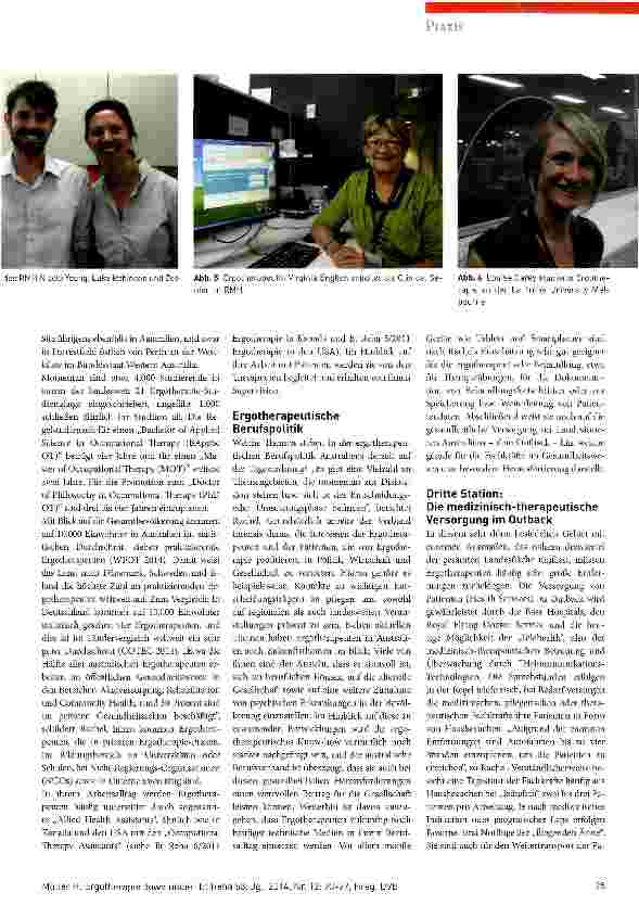 Vorschauseite 3: Ergotherapie down under