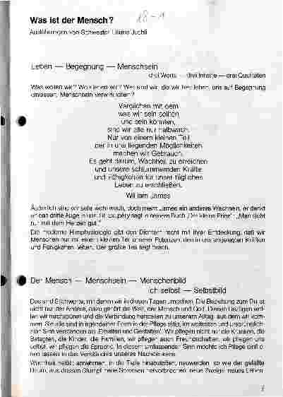 Vorschauseite 1: Was ist der Mensch?