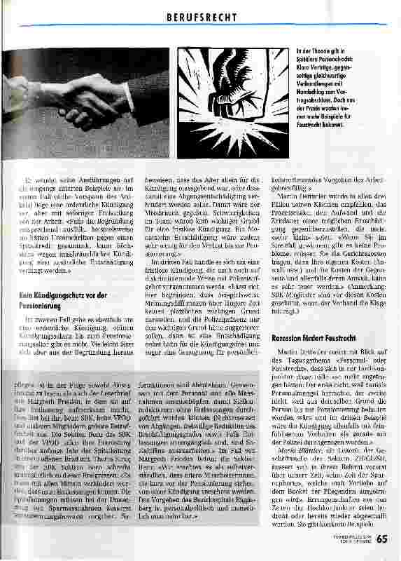 Vorschauseite 2: Personalrecht auf dem Papier - Faustrecht in der Praxis? Tagung in Zürich über Personalrecht in schwierigen Zeiten