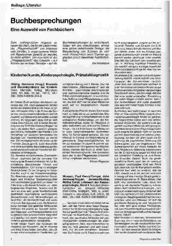 Vorschauseite 1: Buchbesprechungen Eine Auswahl von Fachbüchern