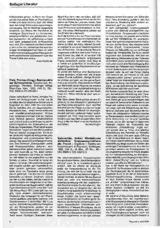 Vorschauseite 5: Buchbesprechungen Eine Auswahl von Fachbüchern
