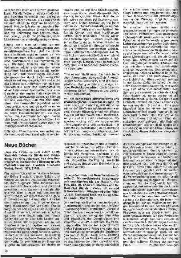 Vorschauseite 5: Arbeitsgebiete der modernen Dermatologie 2. Folge:Krankheiten der Haut durch sichtbares u. ultraviolettes Licht