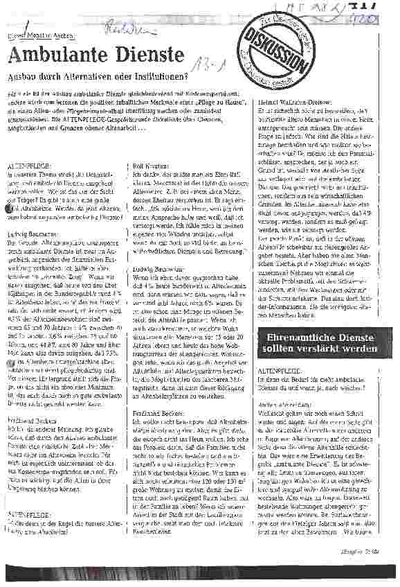 Vorschauseite 1: Ambulante Dienste