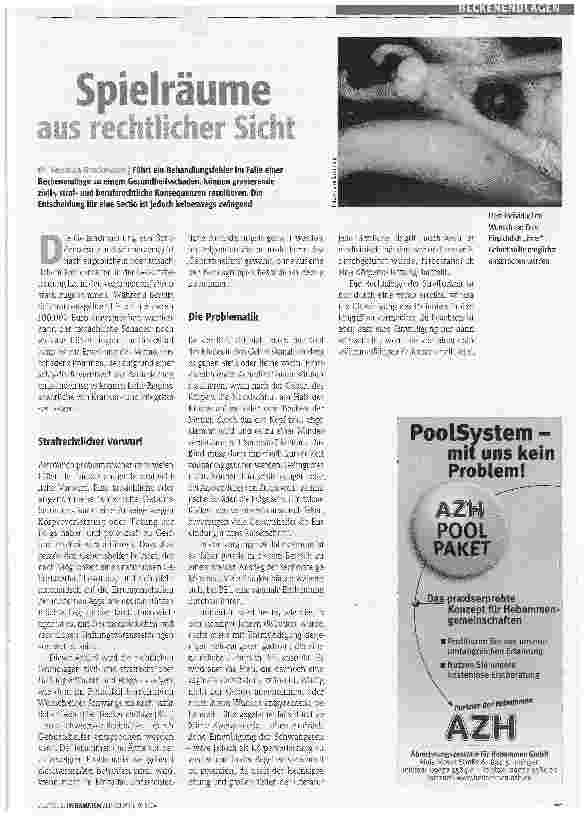 Vorschauseite 1: Spielräume aus rechtlicher Sicht
