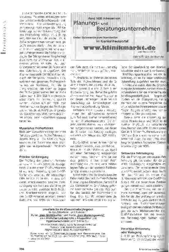 Vorschauseite 3: Stichprobenprüfung - Wie geht das?Verfahrensregelung zur Durchführung einer Stichprobenprüfunggemäß § 17cKHG