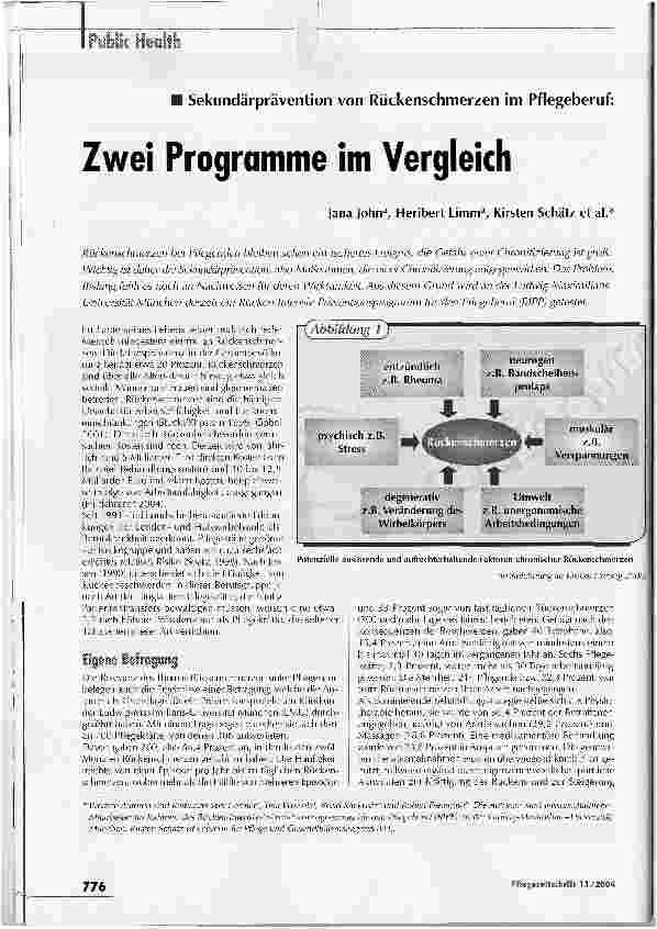 Vorschauseite 1: Zwei Programme im Vergleich