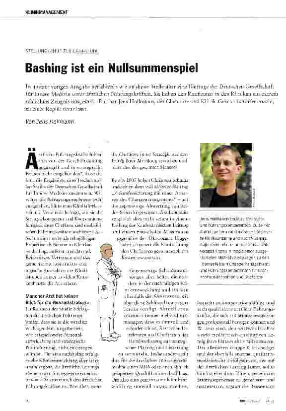 Vorschauseite 1: Bashing ist ein Nullsummenspiel