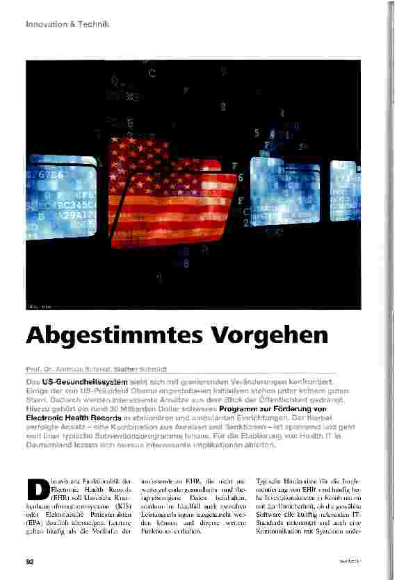 Vorschauseite 1: Abgestimmtes Vorgehen