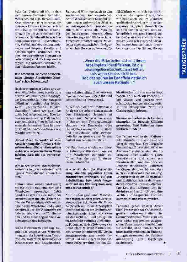 Vorschauseite 2: Vom Lächeln bis zum hauseigenen Fitnessstudio