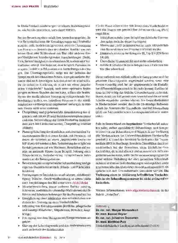 Vorschauseite 2: Ebola-Geschehen in West-Afrika Was heißt das für Niedersachsen?