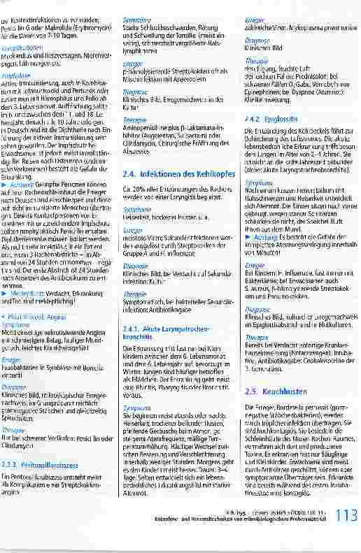 Vorschauseite 4: Entnahmeund Versandtechniken von mikrobiologischem ProbenmaterialInfektionen der oberen Atemwege