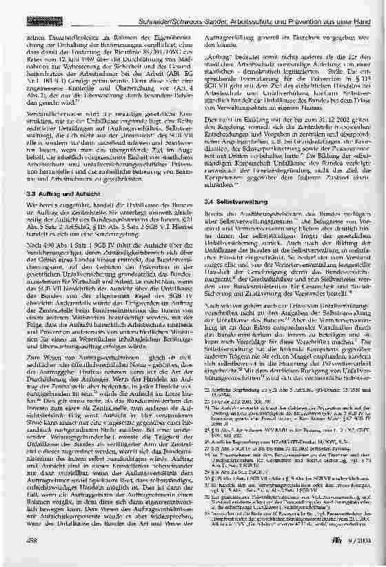 Vorschauseite 3: Arbeitsschutz und Prävention aus einer Hand: Das Modell der Unfallkasse des Bundes