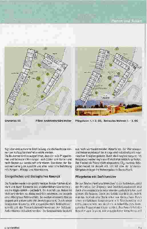 Vorschauseite 2: Seniorenzentrum als Treffpunkt