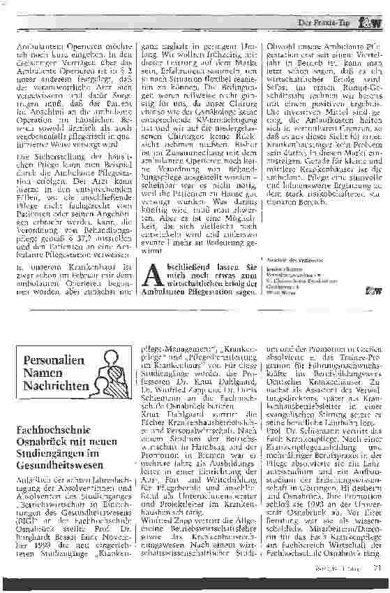 Vorschauseite 3: Ambulante Krankenpflege