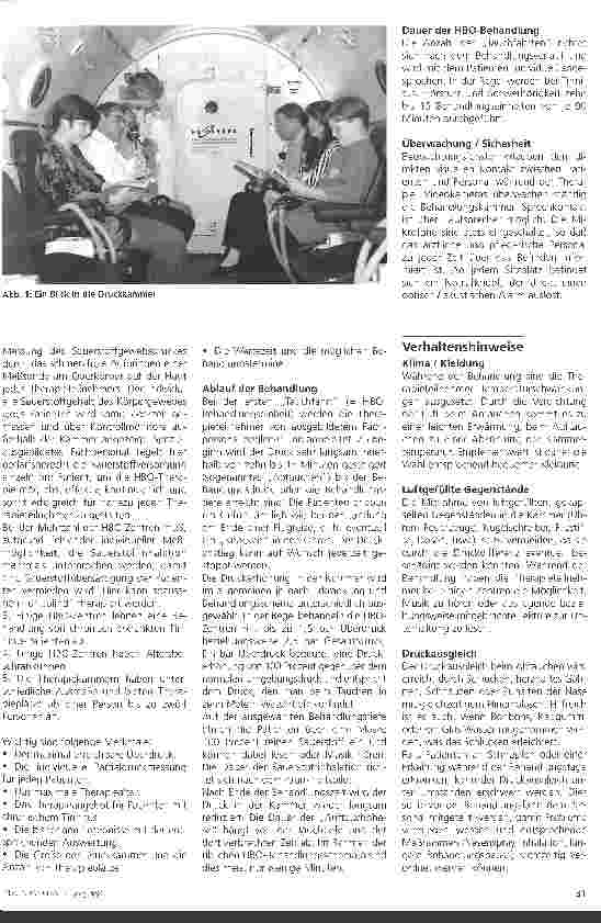 Vorschauseite 2: Die hyperbare Sauerstofftherapie