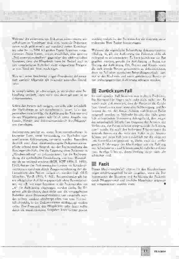 Vorschauseite 3: Bedeutung der Behandlungs-Dokumentation