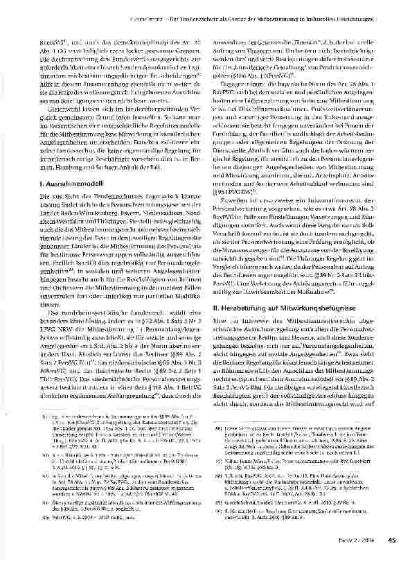 Vorschauseite 2: Der Tendenzschutz als Grenze der Mitbestimmung in kulturellen Einrichtungen