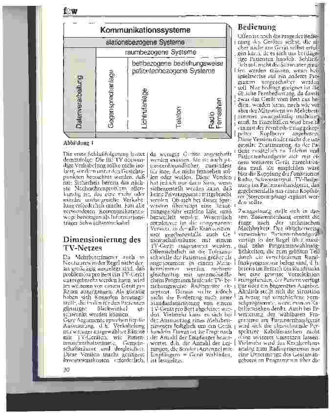 Vorschauseite 2: Konsequenzen bei der Einführung von hauseigenem Fernsehen