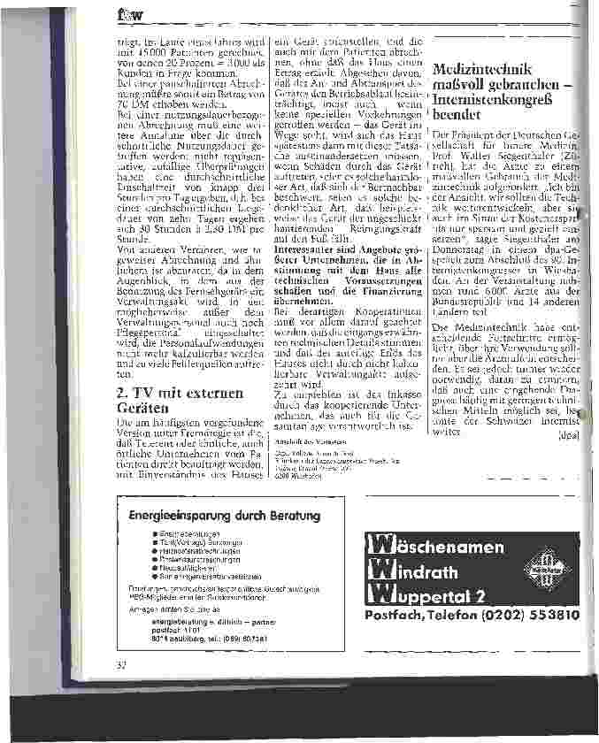 Vorschauseite 4: Konsequenzen bei der Einführung von hauseigenem Fernsehen