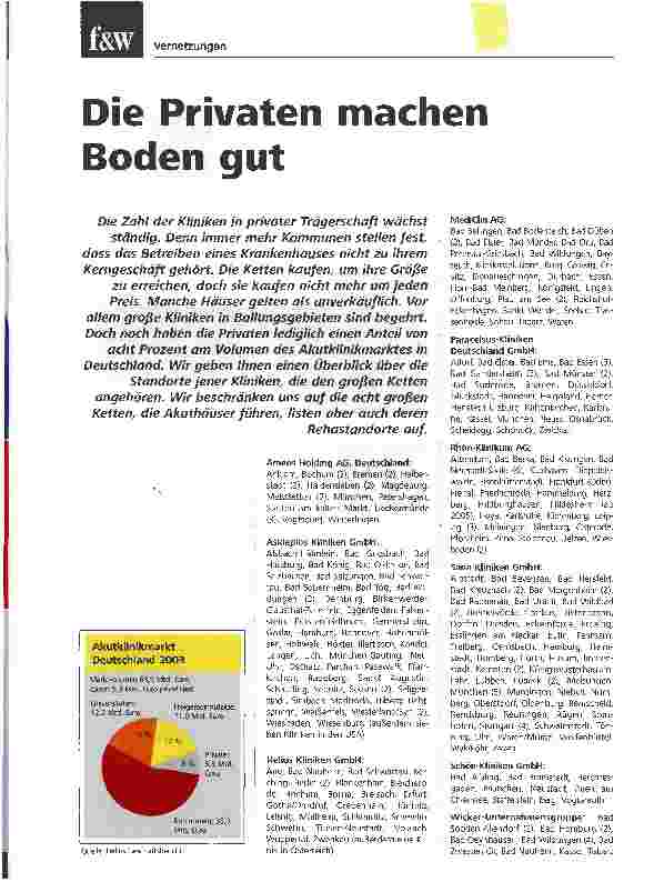 Vorschauseite 1: Die Privaten machen Boden gut