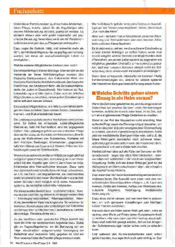 Vorschauseite 2: Wichtige Voraussetzungen für die Heimaufnahme Erarbeitung eines Standards -
