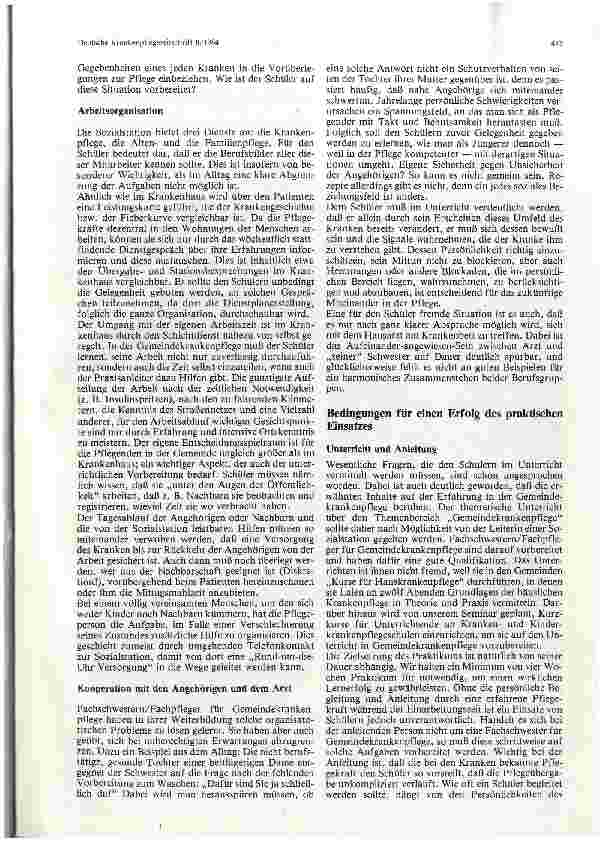 Vorschauseite 2: Krankenpflegeschüler/-innen in Sozialstationen