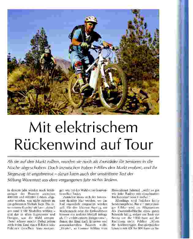 Vorschauseite 1: Mit elektrischem Rückenwind auf Tour