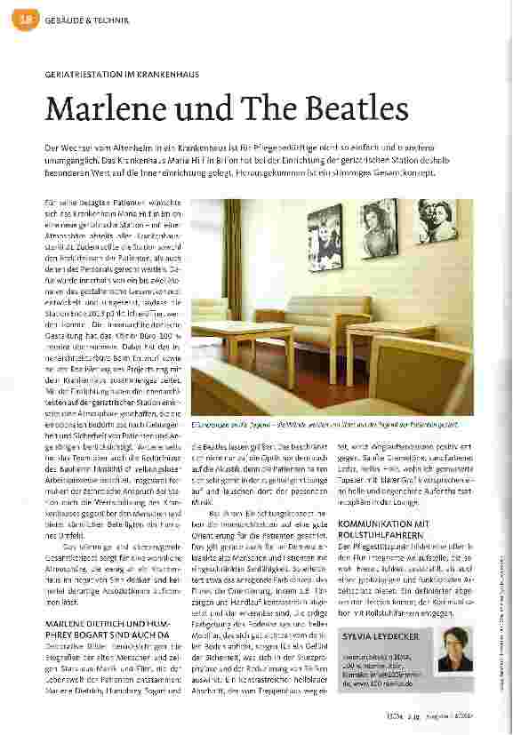 Vorschauseite 1: Marlene und The Beatles