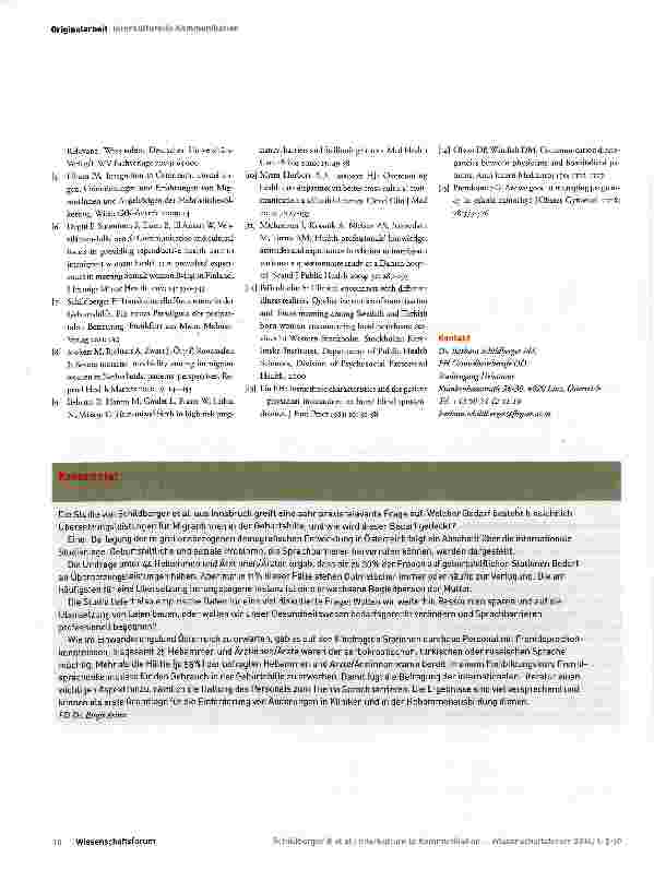 Vorschauseite 6: Interkulturelle Kommunikation in der geburtshilflichen Betreuung