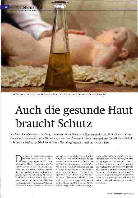 Vorschauseite 1: Auch die gesunde Haut braucht Schutz