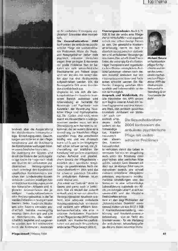 Vorschauseite 2: Ist die Gesundheitspolitik durchdacht?