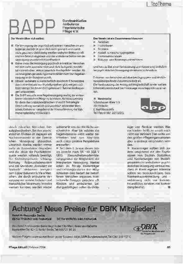 Vorschauseite 5: Ist die Gesundheitspolitik durchdacht?
