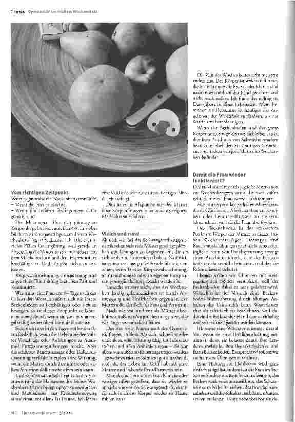 Vorschauseite 2: Körperbewusstsein braucht Zeit