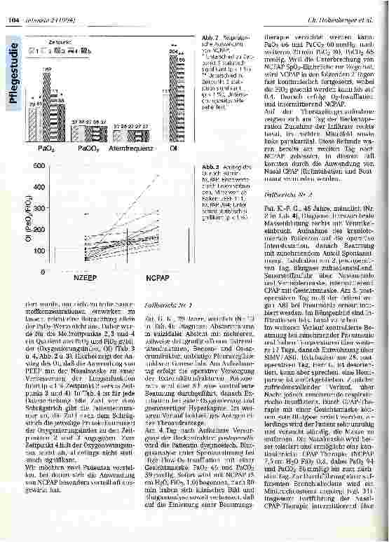 Vorschauseite 3: Nasal Continuous Positive Airway Pressure (NCPAP) - eine für die operative Intensivtherapie taugliche Methode des Masken-CPAP