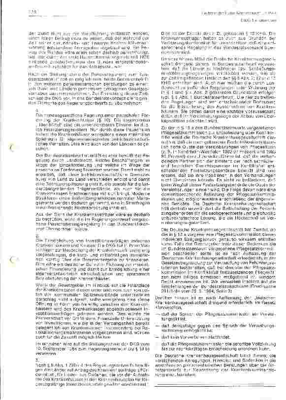 Vorschauseite 2: Stellungsnahme zur Neuordnung der KH-Finanzierung