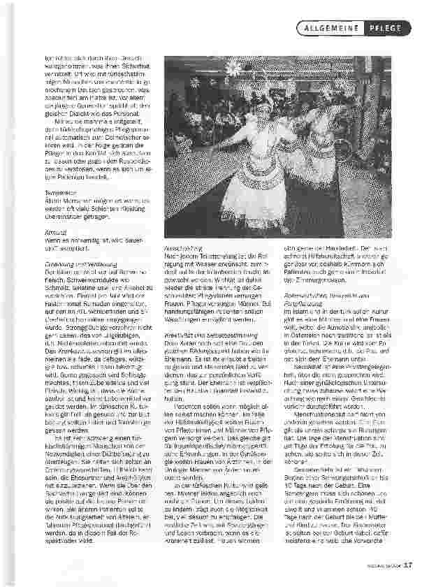 Vorschauseite 4: Religion und Kultur: NEUE KOMPETENZEN IN DER PFLEGE
