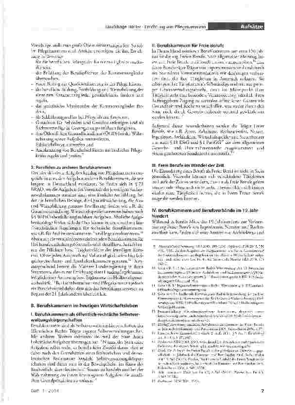 Vorschauseite 2: Die Errichtung von Pflegekammern - Der Wahnsinn hat Methode