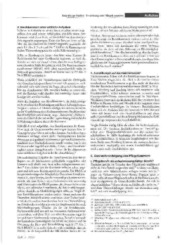 Vorschauseite 4: Die Errichtung von Pflegekammern - Der Wahnsinn hat Methode