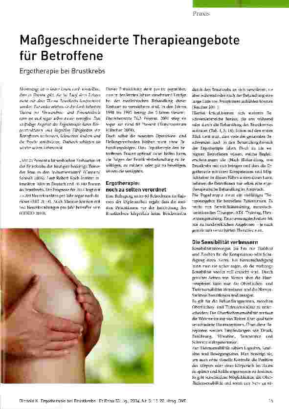 Vorschauseite 1: Maßgeschneiderte Therapieangebote für Betroffene