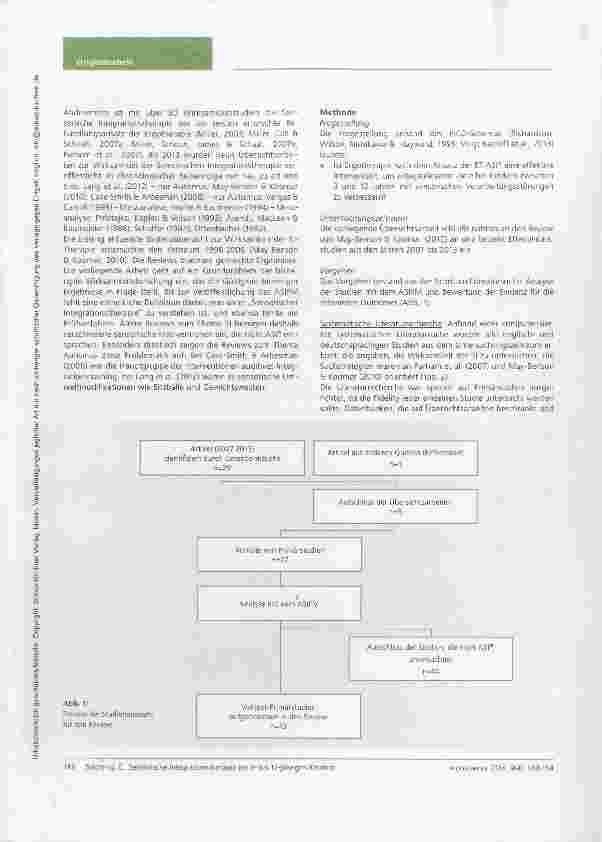 Vorschauseite 3: Evidenz zur Wirksamkeit der Sensorischen Integrationstherapie bei 3- bis 12-jährigen Kindern mit sensorischen Verarbeitungsstörungen Eine systematische Forschungsübersicht 2007 bi…