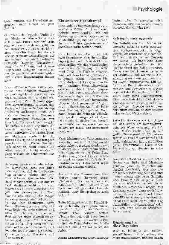 Vorschauseite 4: Die alltägliche Gewalt in der Pflege