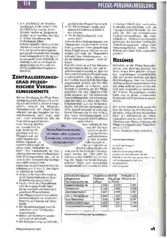 Vorschauseite 3: Möglichkeiten zur Entlastung der Pflege von pflegefremden Tätigkeiten
