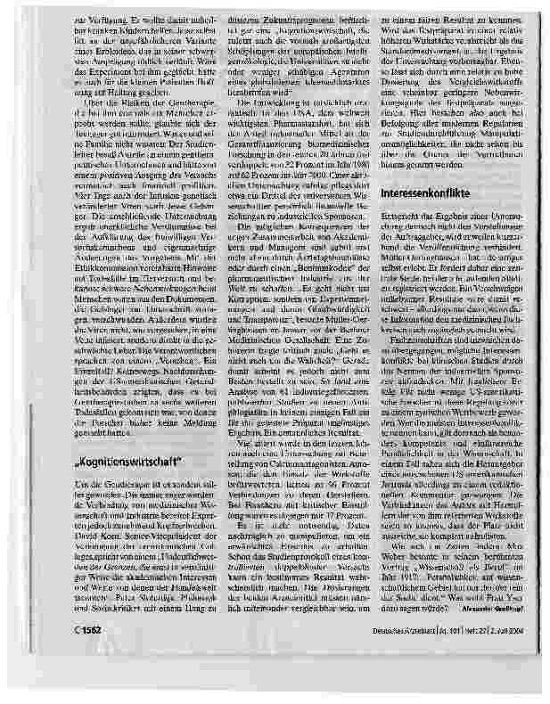 Vorschauseite 2: Geht es nur um die Wahrheit?Arzneimittelforschung